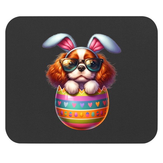 Discover cavalier king charles spaniels dog lover easter egg Mouse Pads