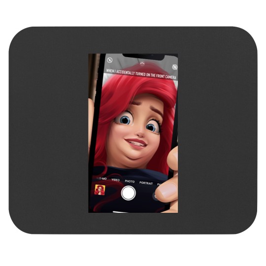 Discover Whin accidentally turned on the front camera Mouse Pads