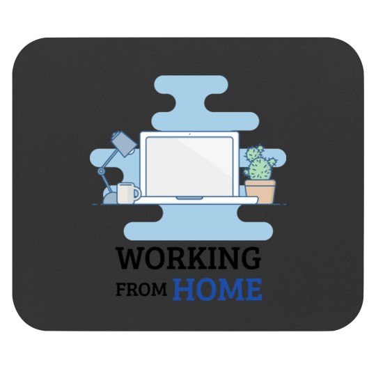 Discover Working From Home Sticker Mouse Pads