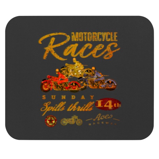 Discover Vintage Motorcycle Races Mouse Pads