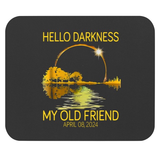Discover Hello Darkness My Old Friend Eclipse Mouse Pads, Hello Darkness Mouse Pads