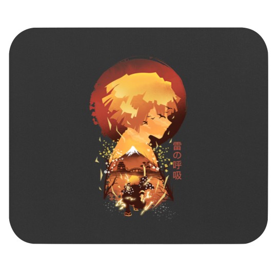 Discover Ukiyo e Breath of Thunder Mouse Pads