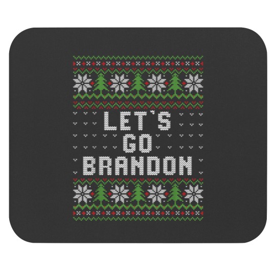 Discover Let 39 S Go Brandon Ugly Christmas Sweater Mouse Pads