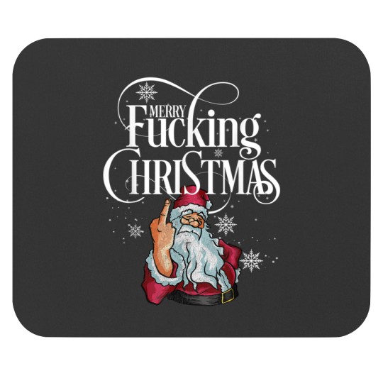 Discover Funny Christmas Men Women Merry Fucking Christmas Mouse Pads