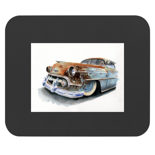 Discover Hot Rod Art in Watercolors - It's Hot Rod Paintings Mouse Pads
