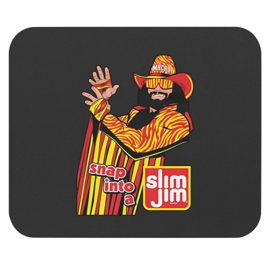 Discover Macho Man Snap in to a Slim Jim Mouse Pads