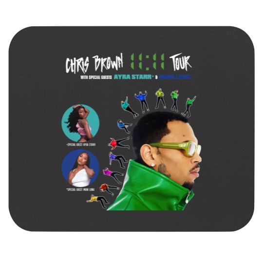 Discover Chris Brown 11:11 Tour 2024 Mouse Pads - Concert Accessories