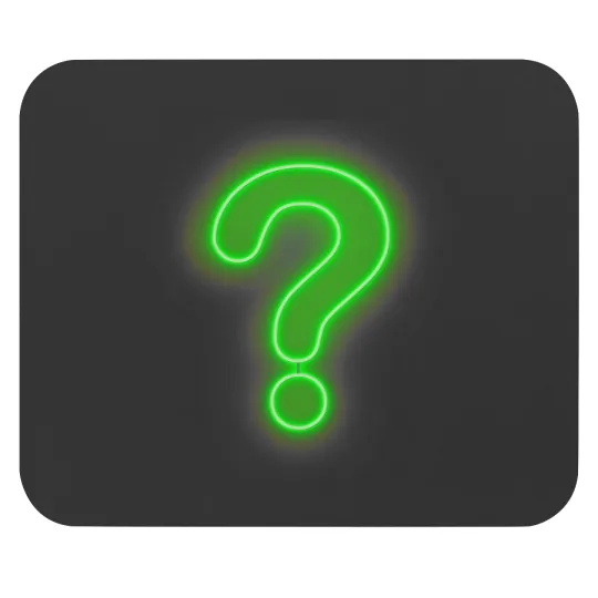 Discover Question Mark Neon Sign Mouse Pads