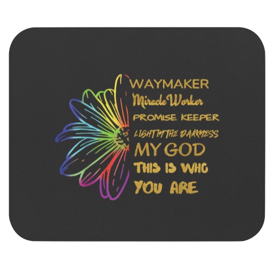 Discover WayMaker Promise Keeper Waymaker Light Darkness Sunflower Mouse Pads