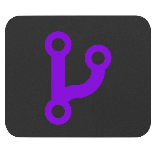 Discover The Git Branching Logo Sticker Mouse Pads
