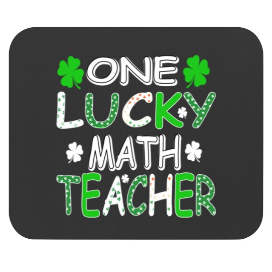 Discover One Lucky Math Teacher Patrick’s Day Premium Mouse Pads