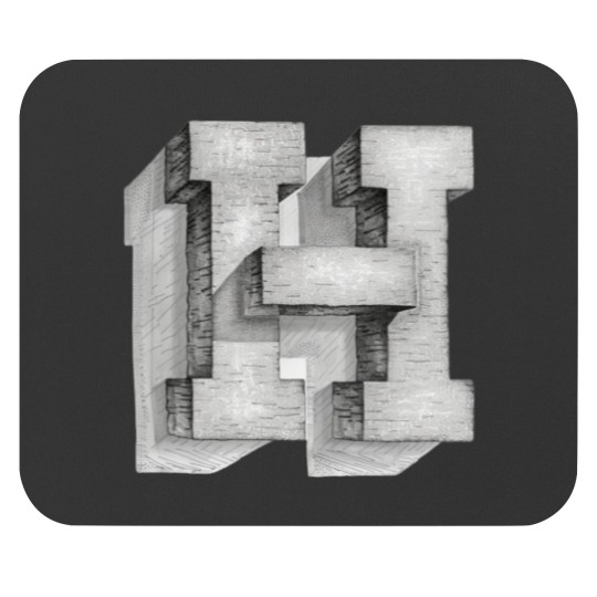 Discover Letter H Mouse Pads