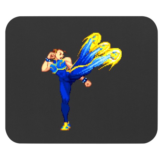 Discover Chun Li Alpha Lightning Kicks Mouse Pads