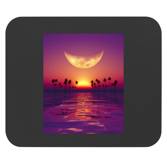Discover big moon  georgia okeeffe pink moon over water140 Mouse Pads