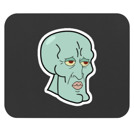 Discover Handsome Squidward Mouse Pads