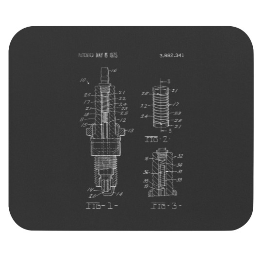 Discover Vintage Spark Plug Mechanic- Car Truck Ignition Tee Mouse Pads