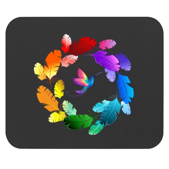 Discover A Colorful Bird Showing Beauty of Colors Sticker Mouse Pads