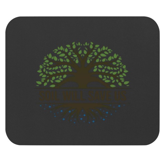 Discover Save Soil Logo Mouse Pads