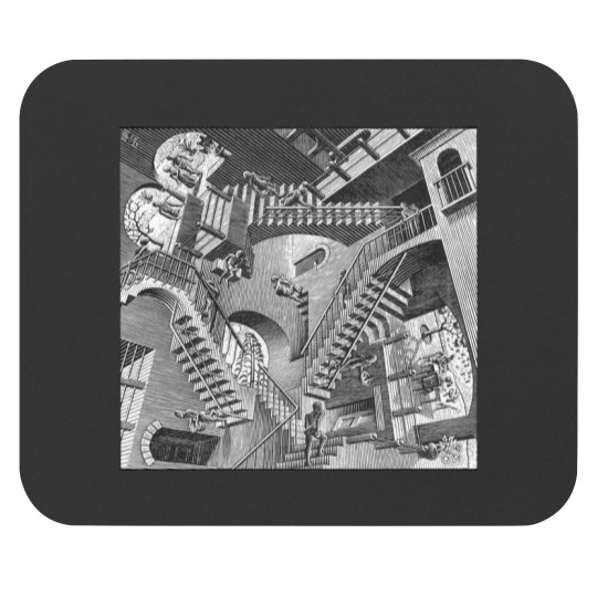 Discover Escher relativity geometry geometric stairs mathematic Mouse Pads