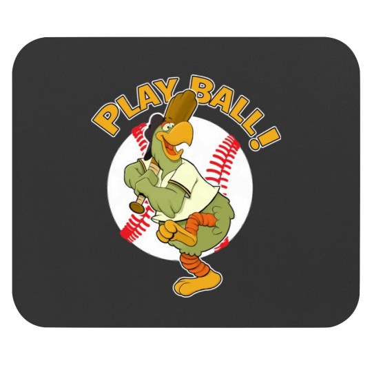 Discover Play Ball Pirate Baseball Mascot Pirate Parrot Mouse Pads