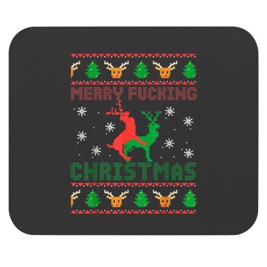 Discover Funny Ugly Christmas Sweater Men Women Adult Fun Xmas Mouse Pads
