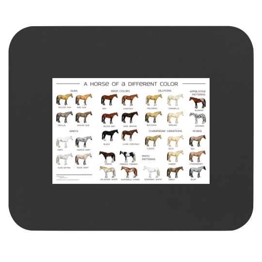 Discover Horse Colors Mouse Pads