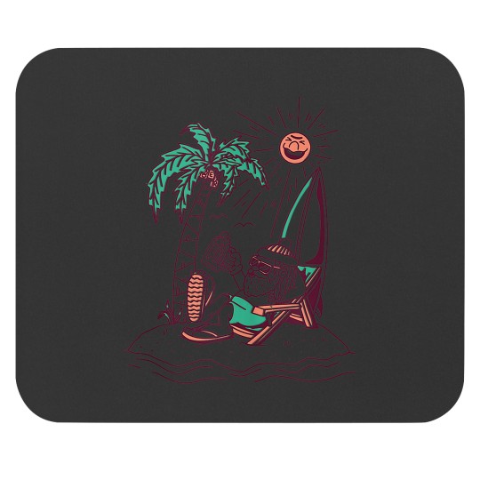 Discover Funny Summer Santa Christmas In July Mouse Pads