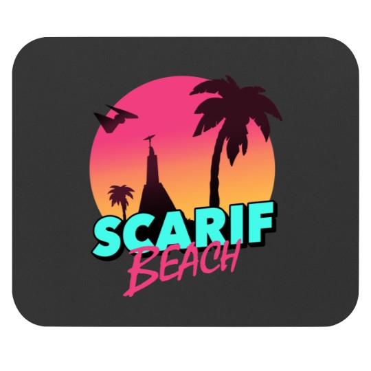Discover Scarif Beach Sticker Mouse Pads
