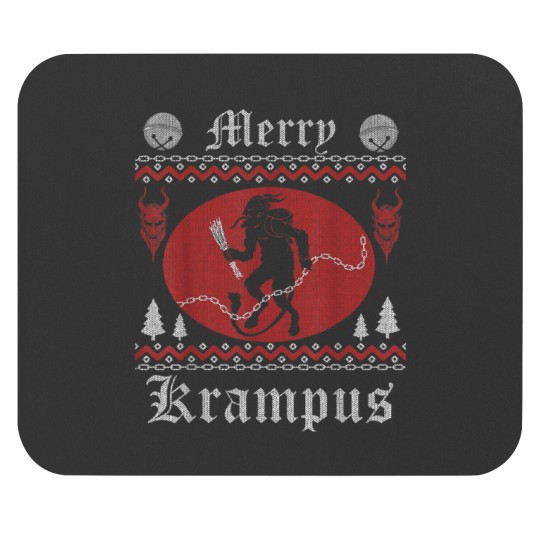 Discover Vintage Merry Krampus Ugly Sweater Merry Christmas 2021 Mouse Pads