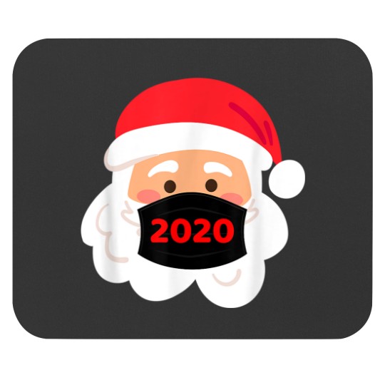 Discover Santa Wearing Mask Quarantine Christmas 2020 Mouse Pads