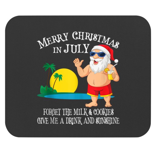 Discover Christmas In July Pool Party Santa Men Women Vacation Gift Mouse Pads