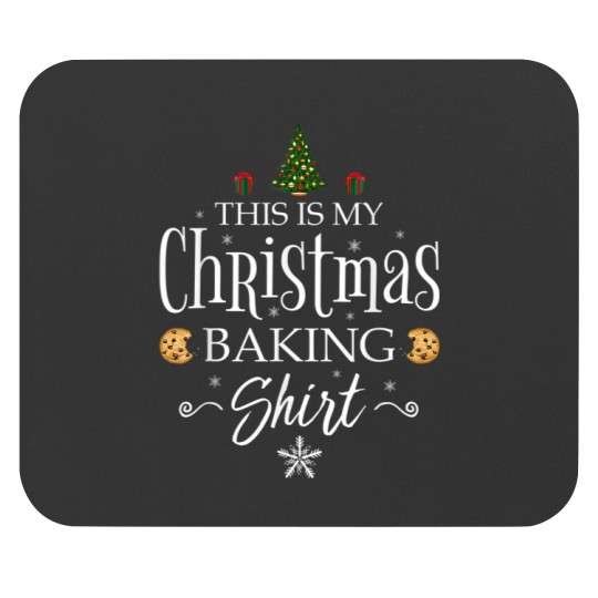 Discover This Is My Christmas Baking Funny Baker Gift Mouse Pads