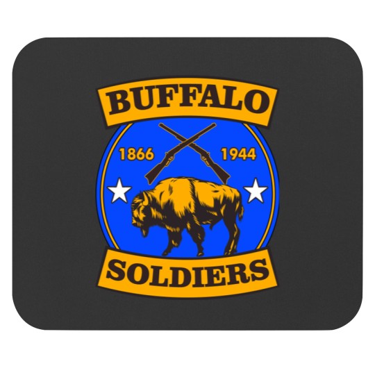 Discover Buffalo Soldiers T-ShirtBUFFALO SOLDIERS REGIMENT LOGO T-Shirt_by theanomalius_merch_ Mouse Pads
