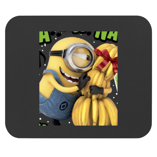 Discover Despicable Me Minion Banana Present Christmas Mouse Pads