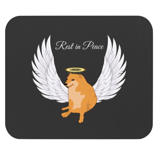Discover Rest in peace Cheems Dog Mouse Pads