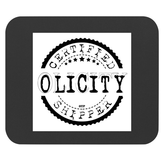 Discover Certified Olicity Shipper Black Stamp Mouse Pads
