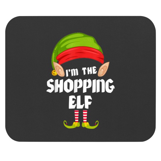 Discover Funny Shopping Elf Matching Family Group Pj Christmas Mouse Pads