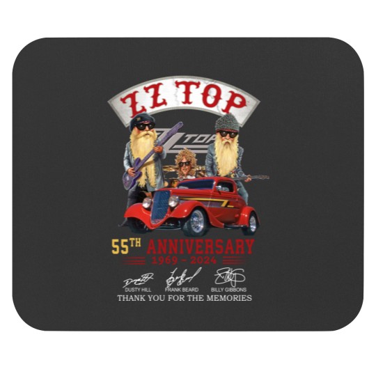 Discover ZZ Top 55th Anniversary Mouse Pads, ZZ Top Rock Band Mouse Pads