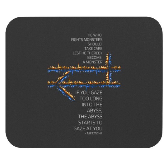 Discover He who fights with monsters - Nietzsche - Fantasy Mouse Pads
