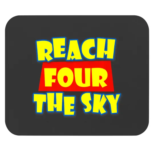 Discover reach four the sky birthday 4th bday 4 year old girl boy Mouse Pads