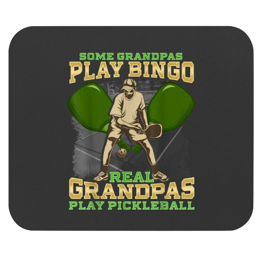 Discover Real Grandpas Play Pickleball Grandpa Grandparent Men Mouse Pads