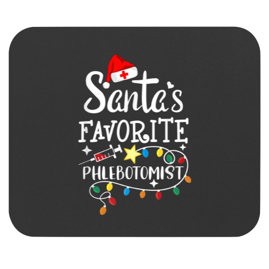 Discover Santa's Favorite Phlebotomist Christmas Phlebotomy Rn Nurse Mouse Pads
