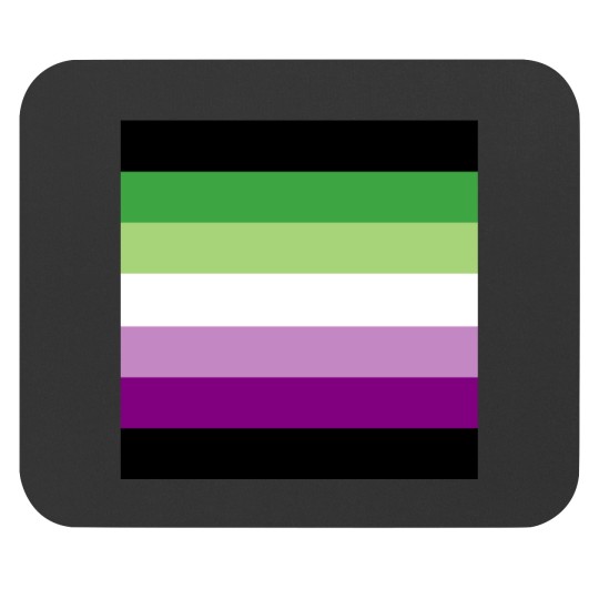 Discover AceAro Purple-Green Asexual Aromantic Pride Flag Queer LGBT+ Pin Mouse Pads