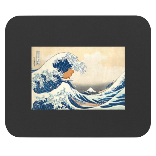 Discover Wave Capy bara Surfing Rodent Mouse Pads