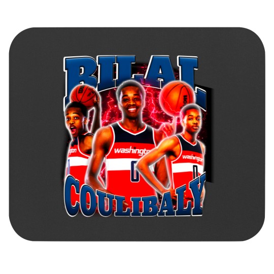 Discover Bilal Coulibaly Vintage  Retro 90's Mouse Pads Basketball Player Bilal Coulibaly Vintage Mouse Pads Mouse Pads Vintage Bootleg Basketball Mouse Pads Mouse Pads