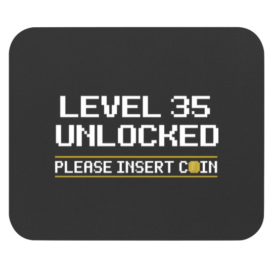 Discover level 35 unlocked 35th birthday Mouse Pads