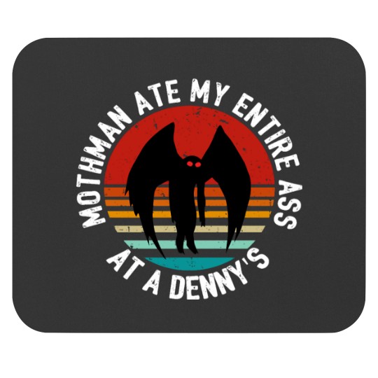 Discover Mothman Ate My Entire Asst a Denny_s Mothman Vintage (1) Mouse Pads