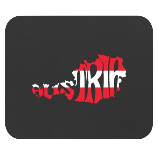 Discover Austria Silhouette Flag Classic Mouse Pads