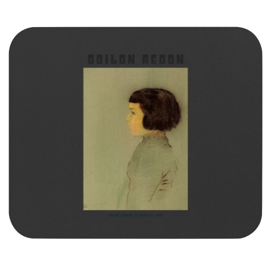 Discover Young Woman in Profile (1910) by Odilon Redon Mouse Pads