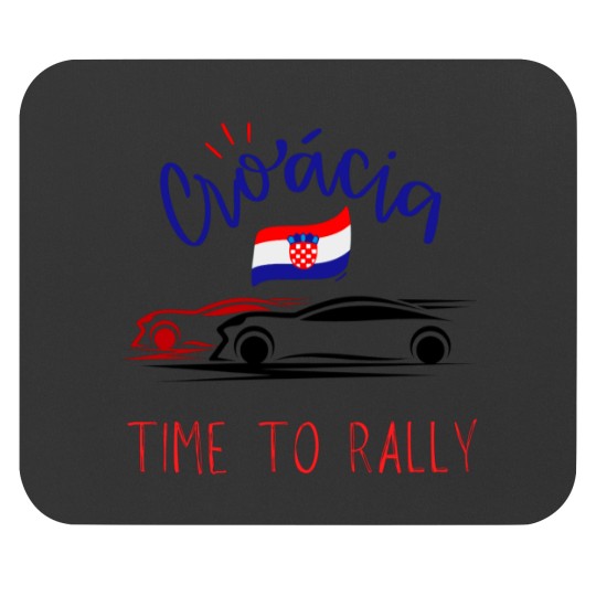Discover Croatia Time to Rally car rallyingcar rallying t Active Mouse Pads
